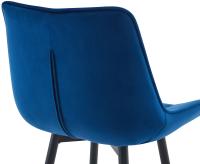 2er Set Barhocker Dartford Samt blau 