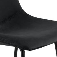 Barhocker Altona Samt schwarz Barhocker Altona Samt schwarz