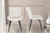 Stuhl Brady Samt creme Stuhl Brady Samt creme