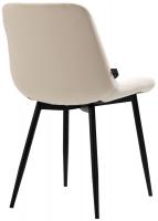 2er Set Esszimmerstühle Victoria Samt creme 