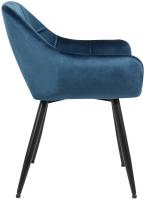 Besucherstuhl Emia Samt blau 