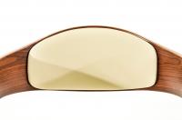 2er Set Barhocker Kingston Kunstleder walnuss/creme 