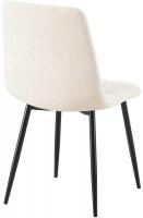 4er Set Esszimmerstuhl Tilde Cord creme 