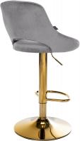 Barhocker Milet Samt gold dunkelgrau 