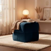 Sitzhocker Forinta Cord dunkelblau 