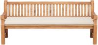Teakbank Jackson mit Sitzkissen 220 cm + teak creme 
