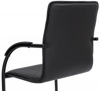 Besucherstuhl Tira Kunstleder schwarz/schwarz Besucherstuhl Tira Kunstleder schwarz/schwarz