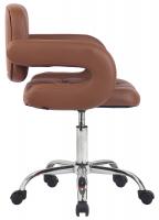 Arbeitshocker Dublin Kunstleder cognac 