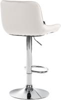 2er Set Barhocker Vonore Samt chrom creme 