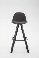 Barhocker Franklin Stoff Square Schwarz (eiche) dunkelgrau 