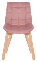 2er Set Esszimmerstühle Passaic Samt pink 
