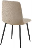 2er Set Esszimmerstuhl Tilde Cord taupe 
