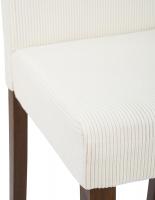 2er Set Esszimmerstuhl Ina Cord antik dunkel creme 