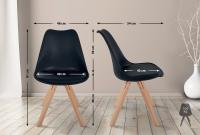 Stuhl Sofia Kunststoff Square schwarz 