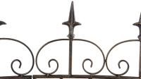 4er Set Gartenzäune Mangold bronze 