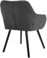 Esszimmerstuhl Vienna Cord schwarz dunkelgrau 