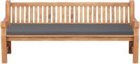 Teakbank Jackson mit Sitzkissen 220 cm + teak dunkelgrau 