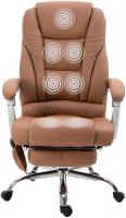 Bürostuhl Pacific mit Massagefunktion hellbraun 