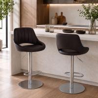 Barhocker HD Milet C Kunstleder braun Barhocker HD Milet C Kunstleder braun