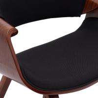 Esszimmerstuhl Maira Stoff walnuss/schwarz 