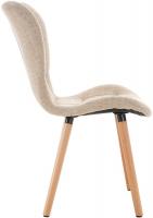 2er Set Stuhl Elda Stoff creme 