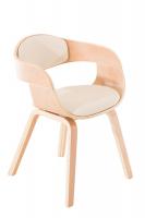 Besucherstuhl Kingston natura/creme 