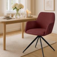 Esszimmerstuhl Olema Cord bordeauxrot 