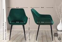 Esszimmerstuhl Vessa Samt grün 