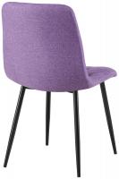 2er Set Esszimmerstuhl Clairton Stoff lila 