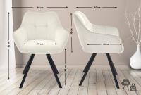 Esszimmerstuhl Scott Samt creme 
