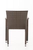 Polyrattan Stuhl Leonie braun 