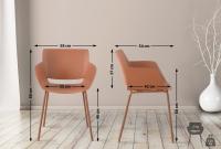 2er Set Stuhl Alpena terracotta 