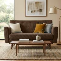 Sofa Kioni Cord dunkelbraun Sofa Kioni Cord dunkelbraun