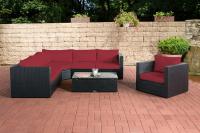 Set Kissenbezüge Tibera rubinrot 