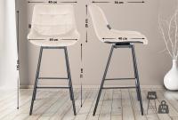 4er Set Barhocker Weston Schwenkbar Samt creme 4er Set Barhocker Weston Schwenkbar Samt creme