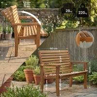 Reclining Teakbank Nicosia 150 cm teak Reclining Teakbank Nicosia 150 cm teak