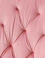 2er Set Esszimmerstuhl Wallace Samt rosa 