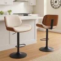 Barhocker Beverley B Stoff walnuss/creme