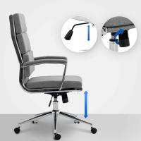 Bürostuhl Cleveland Stoff grau 