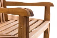 Baumbank Sonja mit Armlehnen 250 cm teak 