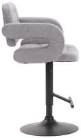 Barhocker Dublin STOFF schwarz grau 