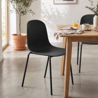 4er Set Stuhl Hardin schwarz 