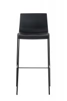 Barhocker Hoover 4-Fuß Gestell schwarz schwarz 