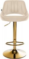Barhocker Milet Kunstleder gold creme 