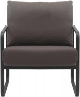 Lounger Manea Kunstleder braun