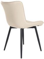 2er Set Stühle Largo Kunstleder creme 
