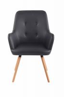 Lounger Aarhus Kunstleder natura schwarz 