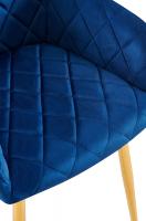 Esszimmerstuhl Monett Samt G dunkelblau 