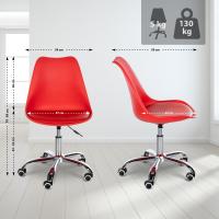 Arbeitshocker Laflin rot 