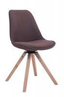 Besucherstuhl Troyes Stoff Square natura (eiche) braun